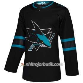 Män Ishockey San Jose Sharks Tröja Blank Alternate Adidas 2018-19 Authentic